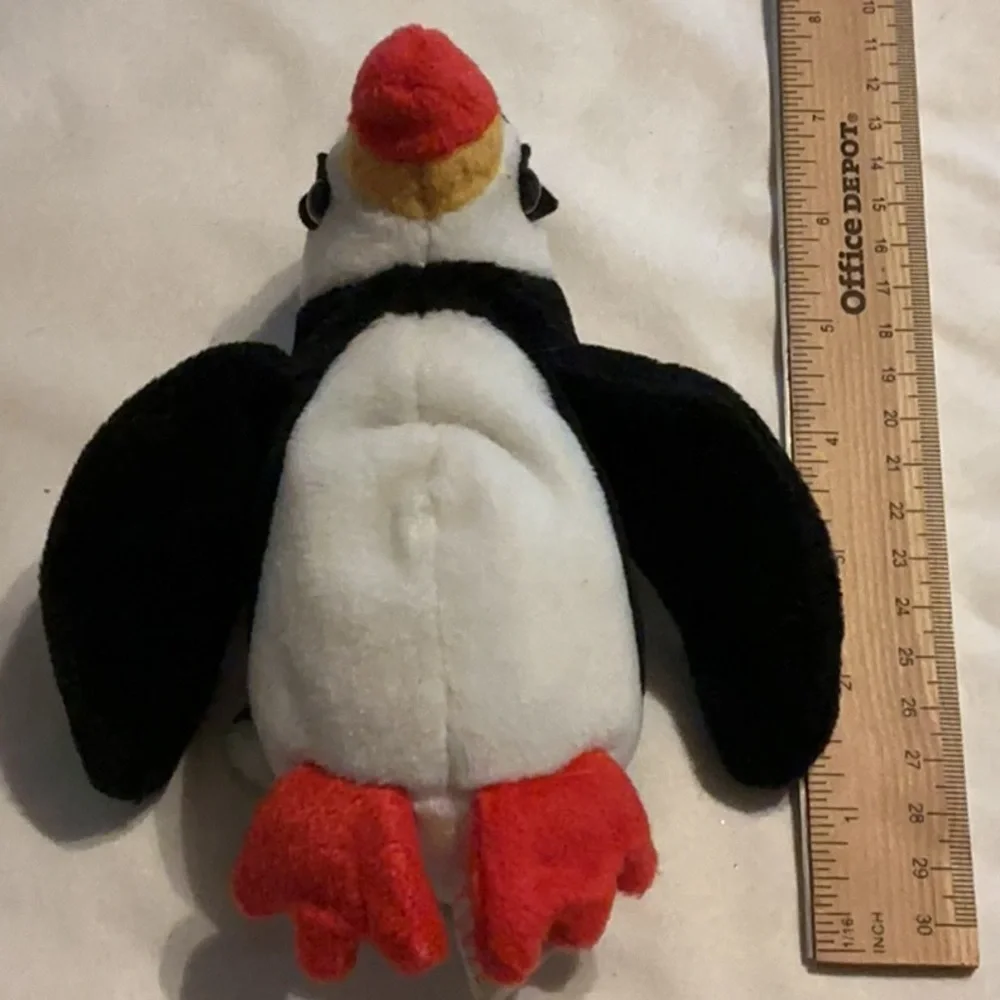 Ty Beanie Baby Puffin Beanie Baby Plush - Puffer - Black, White, Red, Yellow